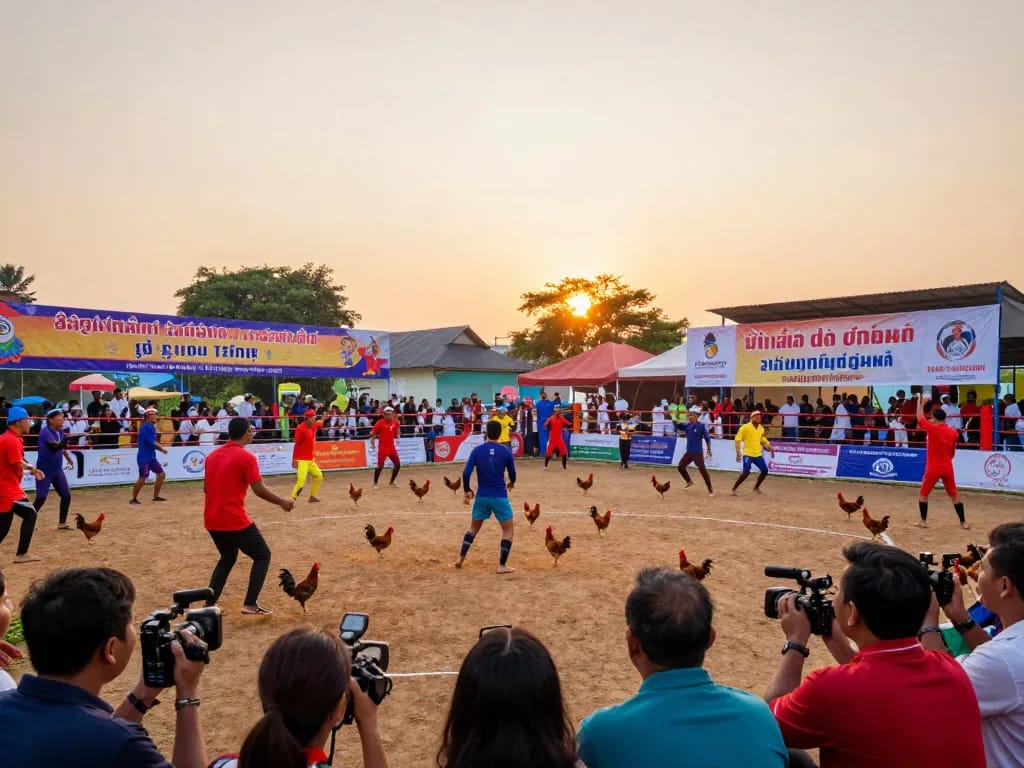 Witness thrilling gà đá Thomo battles in real-time with exciting competitions displayed.
