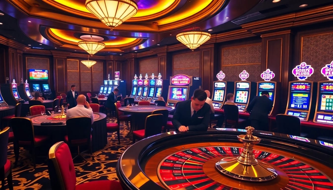 Engaged players at a luxurious casino table showcasing https://sky88sa.com/ thrill of gambling.