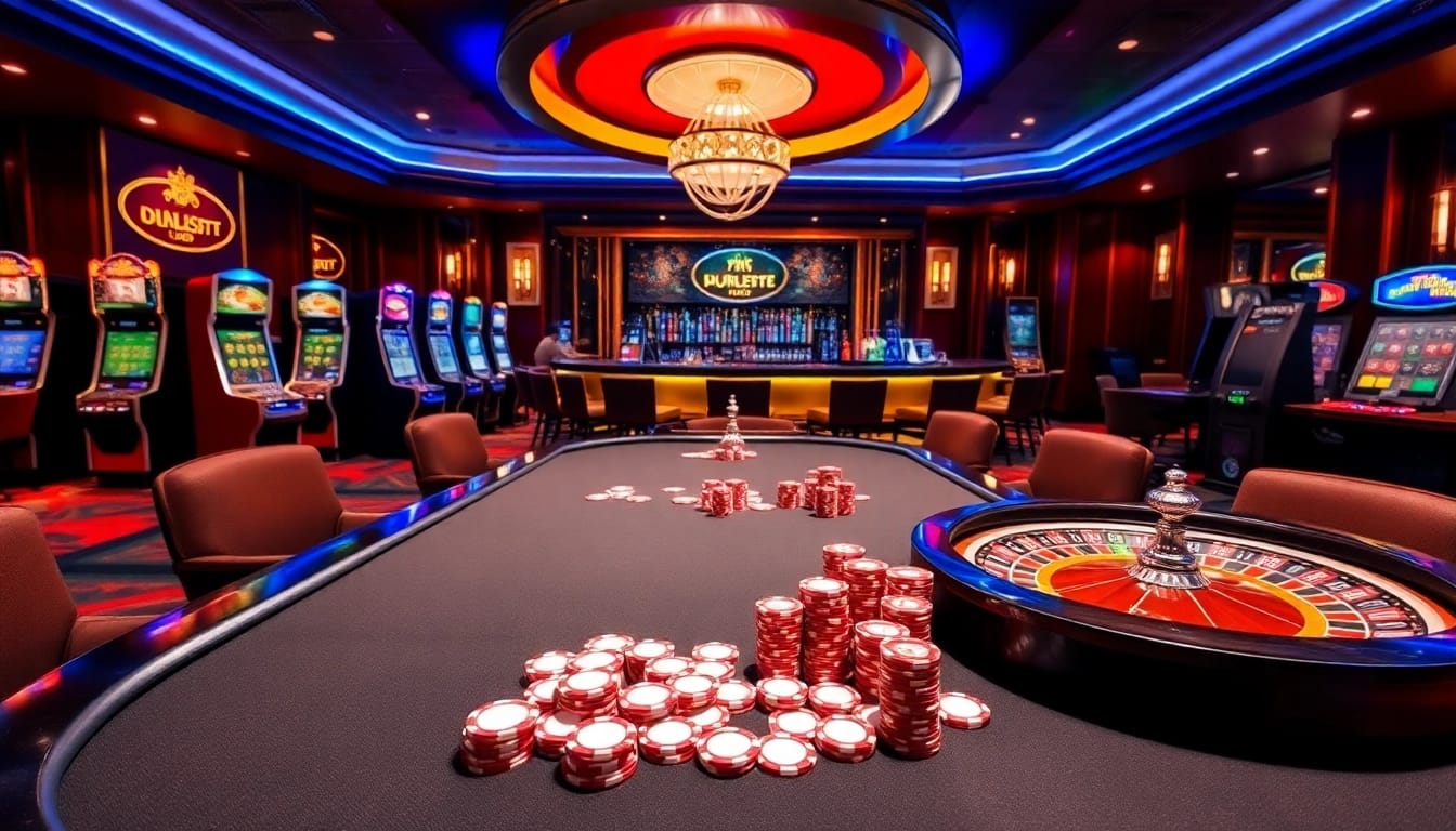Experience excitement at https://cm88bet.us/casino-cm88/ with luxurious gaming tables and vibrant poker chips.