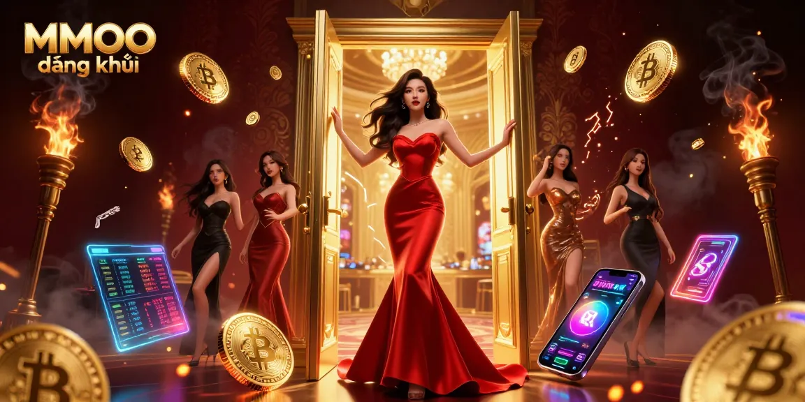 Engage with MMOO đăng ký for exclusive casino benefits amidst a vibrant 3D casino scene.
