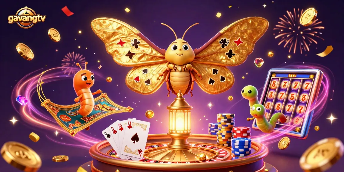 Experience the thrill of gambling with gavangtv, featuring vibrant casino graphics and dynamic game elements.