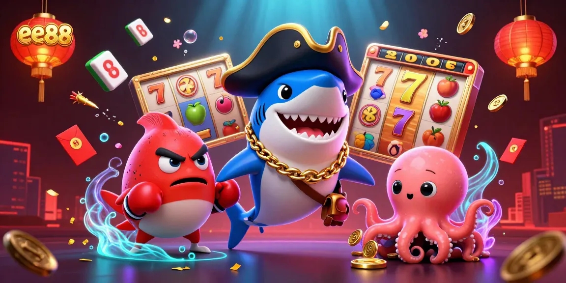 Win big with ee88 as vibrant cartoon characters engage in thrilling casino excitement.
