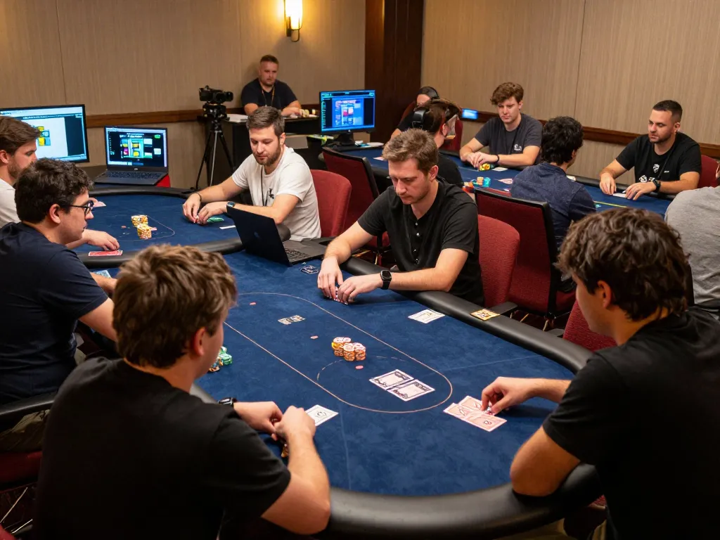 Engaging online gaming experience at trang chủ go8 with players focused on poker action.