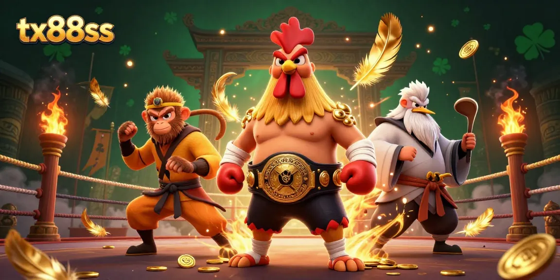 Engage with the action at tx88ss, featuring a vibrant 3D illustration of martial artists in a dynamic gambling arena.