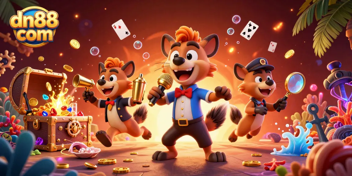 Experience immersive games at dn88 com with lively casino characters and vibrant gaming elements.