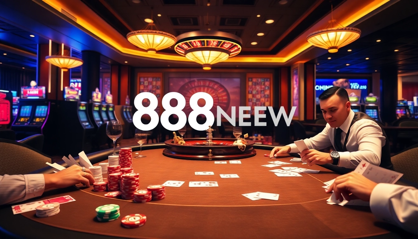 Experience the excitement of gambling at 888NEW with dynamic card games and professional players.