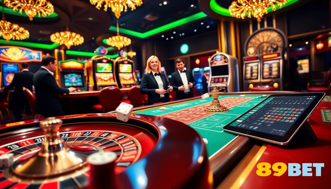 Experience the excitement of live gambling at https://89bet.in.net/ with vibrant roulette and poker games.