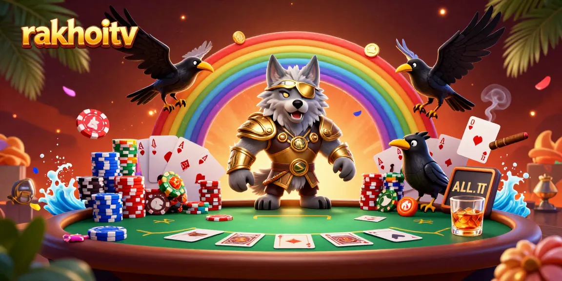 Experience thrilling gameplay with rakhoitv's vibrant casino scene featuring iconic characters and elements.