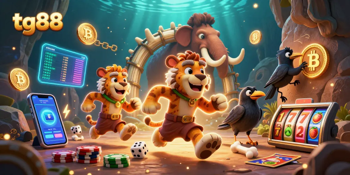 Engage in thrilling slots action at tg88 with vibrant 3D casino illustration showcasing dynamic gameplay