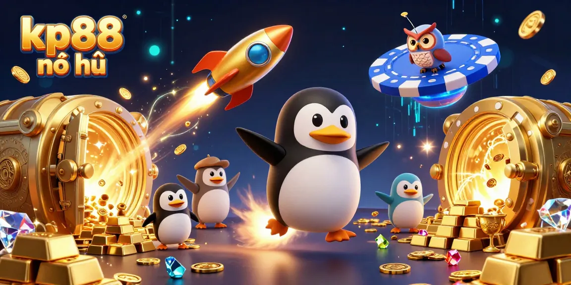Win big with kp88 nổ hũ - a 3D scene of adventure and treasure in an exciting casino universe.