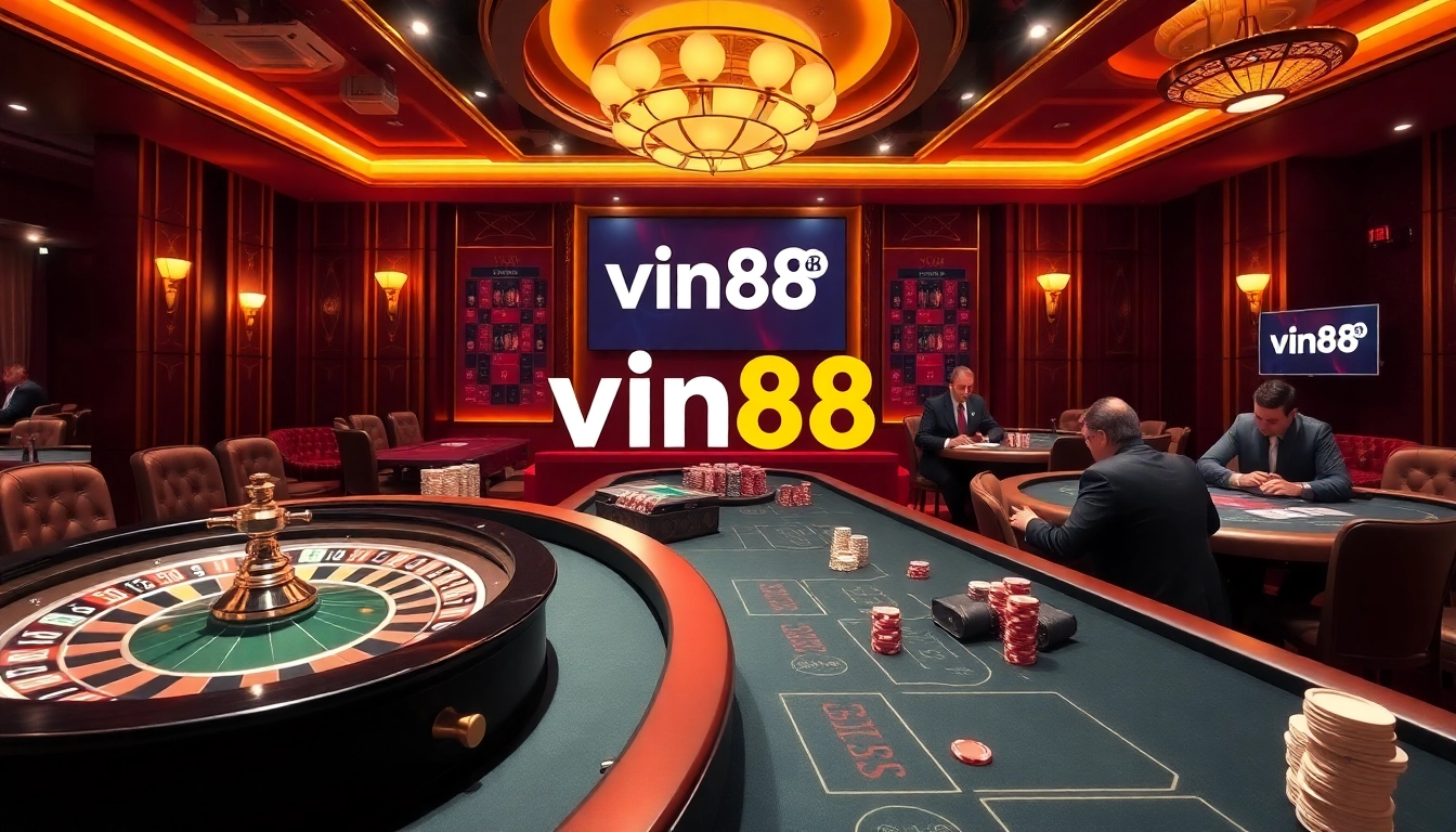 Experience stellar gaming at Vin88 uy tín casino, featuring roulette, cards, and engaging action.