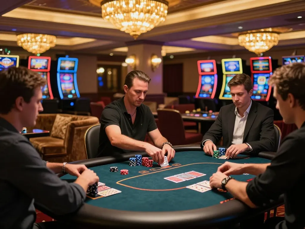 Experience the thrill of poker action at https://top88pq.com/ with players deep in strategy and bets.