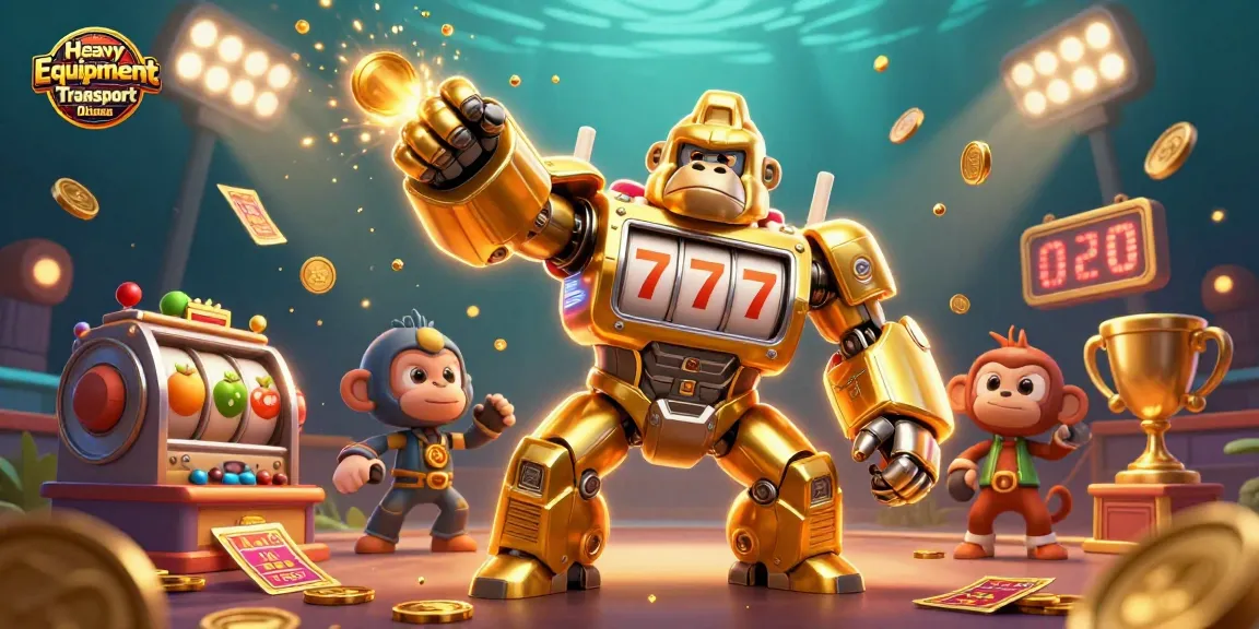Engage in Heavy Equipment Transport Ottawa with a thrilling slot machine mech delivering excitement.