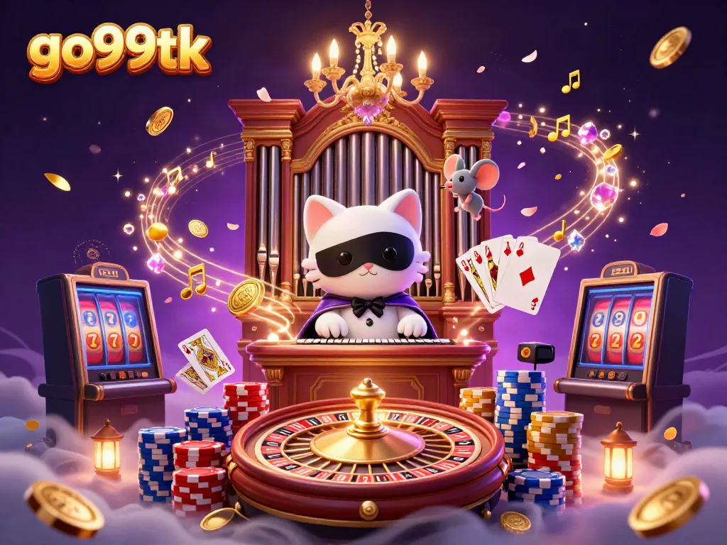 Experience the captivating world of go99tk with a vivid 3D casino scene featuring dynamic gaming elements and enchanting characters.