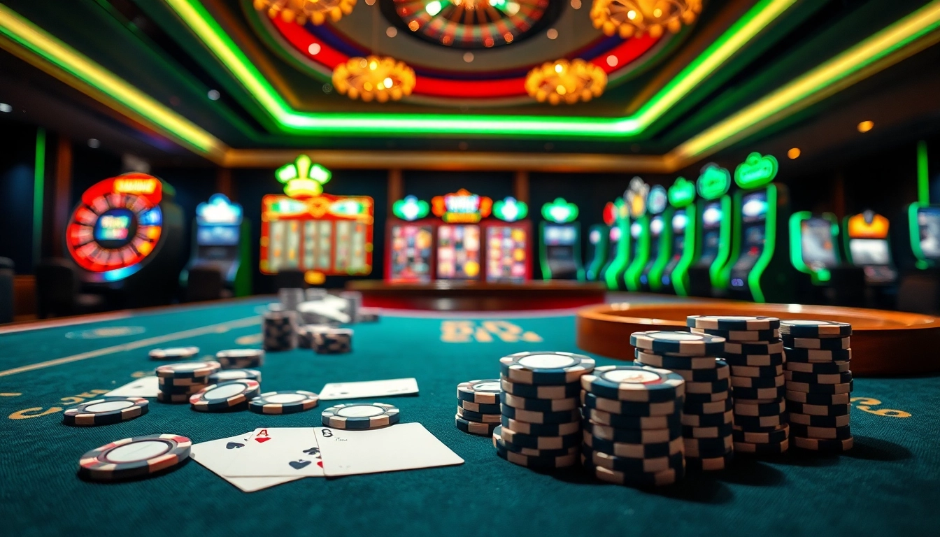 Tải cm88 while placing bets on an engaging poker table in a luxurious casino.