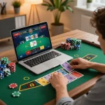 Experience thrilling gameplay on TR88 while playing blackjack online from home.