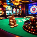 Players strategize at a poker table in a luxurious casino atmosphere, featuring elements from https://www.jl111.life/.