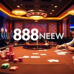 Experience the excitement of gambling at 888NEW with dynamic card games and professional players.