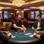 Experience the thrill of poker action at https://top88pq.com/ with players deep in strategy and bets.