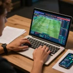 Fly88 sports betting enthusiast analyzing stats for strategic wagers