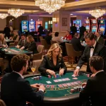 Players enjoying various games at CO88 casino with vibrant atmosphere and elegant design