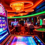Engaging scene showcasing the best online casinos Ontario with vibrant gaming tables and players.