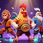 Engage in thrilling gameplay at TX88, featuring a lively scene of colorful lottery elements and dynamic characters.