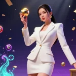Experience thrilling moments with GO 99 in a vibrant casino scene featuring dynamic games.