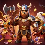 Bet on exciting games at nhà cái fly88 featuring a Viking bear and casino elements