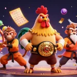 Experience the excitement of NK88 and colorful lottery games with dynamic elements and vibrant characters!