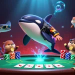 tr88 players enjoying a vibrant 3D casino experience with animated sea creatures and winnings.