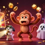 Engage with the best nhl betting sites in a thrilling scene featuring playful characters and vibrant casino elements.